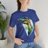 Stained Glass Velociraptor - Short Sleeve Tee